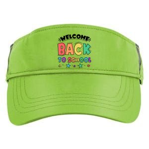 Cute Colorful Welcome Back To School Adult Drive Performance Visor