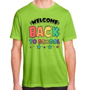 Cute Colorful Welcome Back To School Adult ChromaSoft Performance T-Shirt