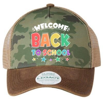 Cute Colorful Welcome Back To School Legacy Tie Dye Trucker Hat