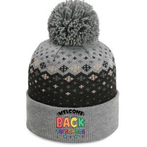 Cute Colorful Welcome Back To School The Baniff Cuffed Pom Beanie