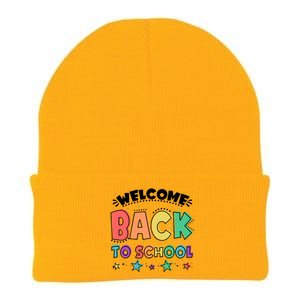 Cute Colorful Welcome Back To School Knit Cap Winter Beanie