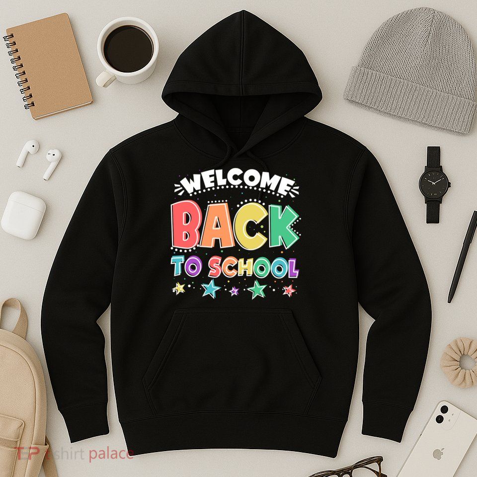 Cute Colorful Welcome Back To School Hoodie