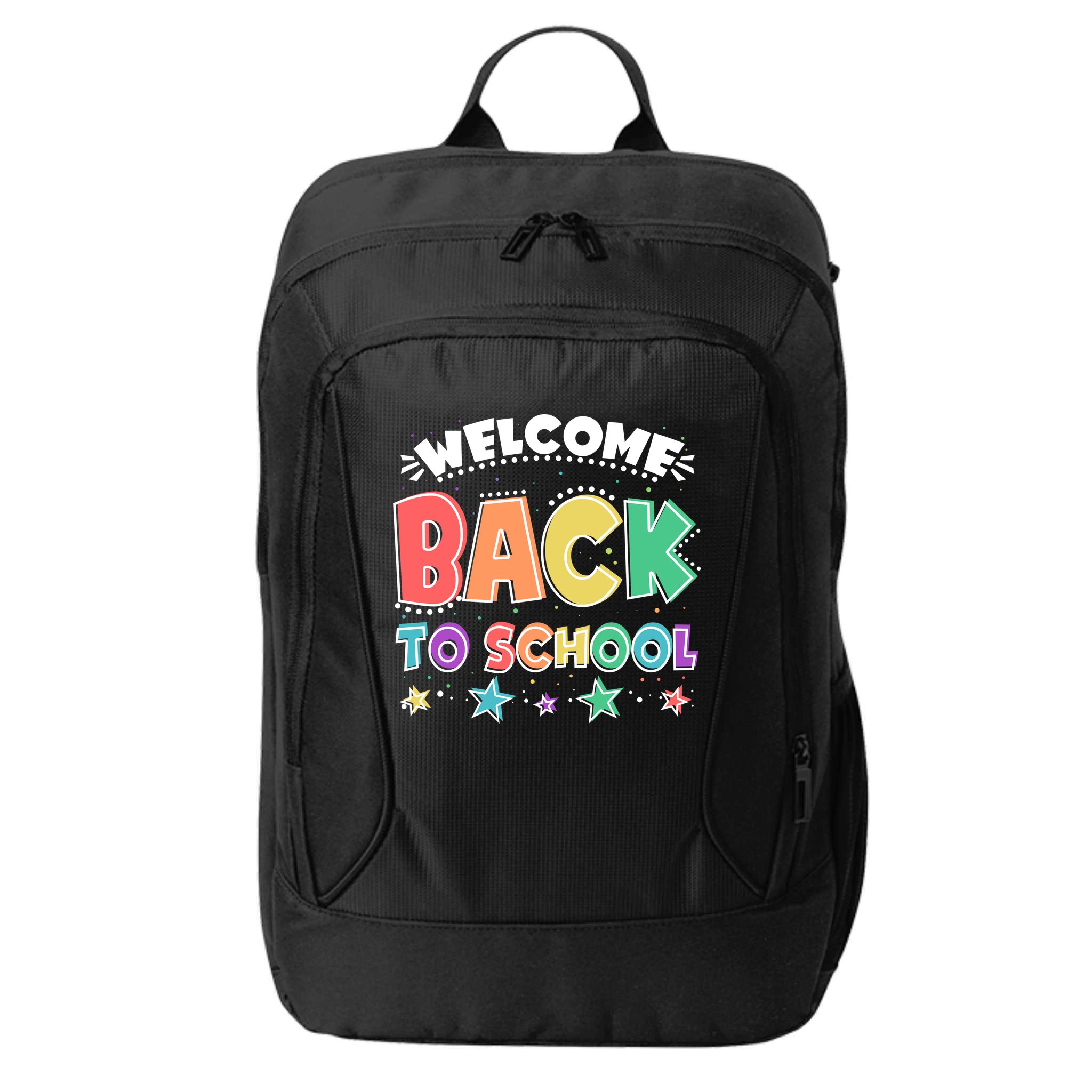 Cute Colorful Welcome Back To School City Backpack