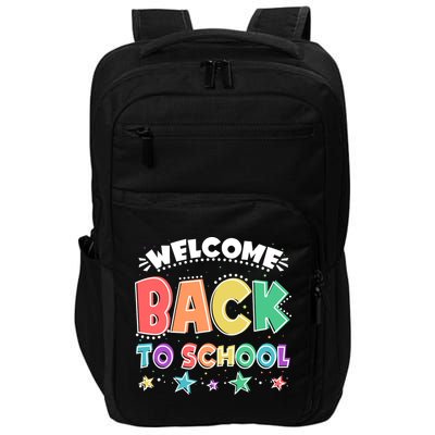Cute Colorful Welcome Back To School Impact Tech Backpack