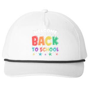 Cute Colorful Welcome Back To School Snapback Five-Panel Rope Hat