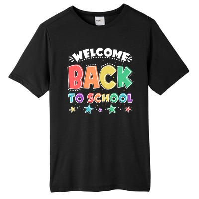 Cute Colorful Welcome Back To School Tall Fusion ChromaSoft Performance T-Shirt