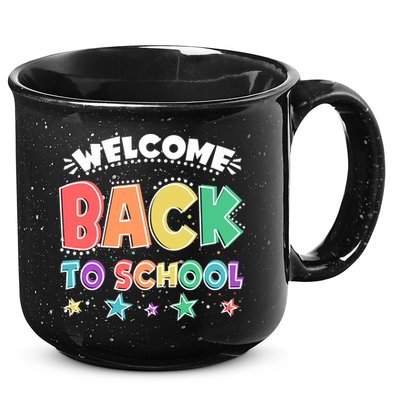 Cute Colorful Welcome Back To School 15oz Campfire Ceramic Mug