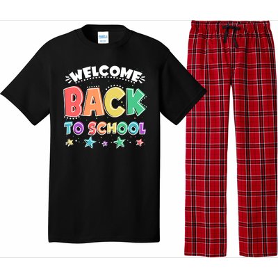 Cute Colorful Welcome Back To School Pajama Set