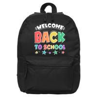 Cute Colorful Welcome Back To School 16 in Basic Backpack