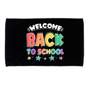 Cute Colorful Welcome Back To School Microfiber Hand Towel