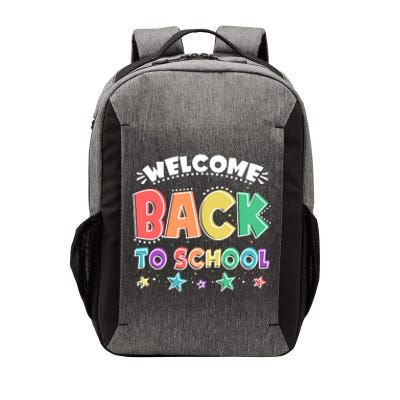 Cute Colorful Welcome Back To School Vector Backpack