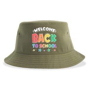 Cute Colorful Welcome Back To School Sustainable Bucket Hat