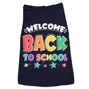 Cute Colorful Welcome Back To School Doggie Tank