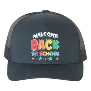 Cute Colorful Welcome Back To School Yupoong Adult 5-Panel Trucker Hat