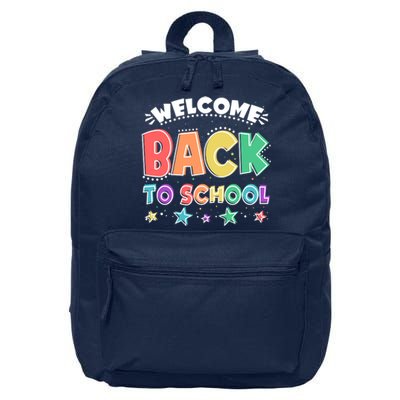 Cute Colorful Welcome Back To School 16 in Basic Backpack