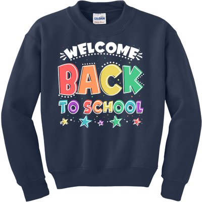 Cute Colorful Welcome Back To School Kids Sweatshirt