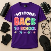 Cute Colorful Welcome Back To School Performance Shirt