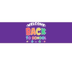 Cute Colorful Welcome Back To School Bumper Sticker