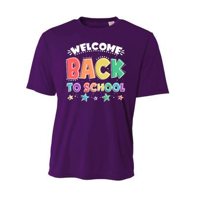 Cute Colorful Welcome Back To School Performance Sprint T-Shirt