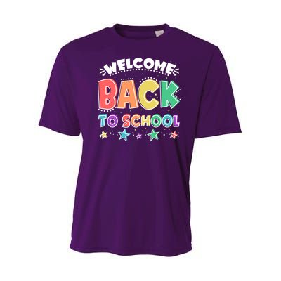 Cute Colorful Welcome Back To School Youth Performance Sprint T-Shirt