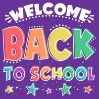 Cute Colorful Welcome Back To School Poster