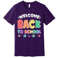 Cute Colorful Welcome Back To School Premium T-Shirt