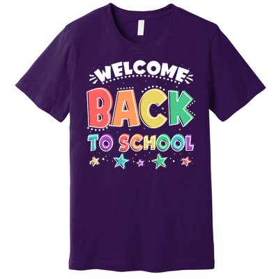 Cute Colorful Welcome Back To School Premium T-Shirt