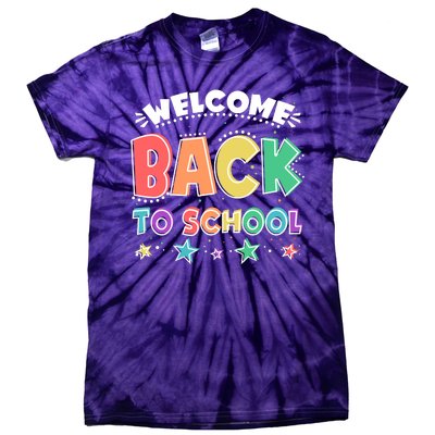 Cute Colorful Welcome Back To School Tie-Dye T-Shirt