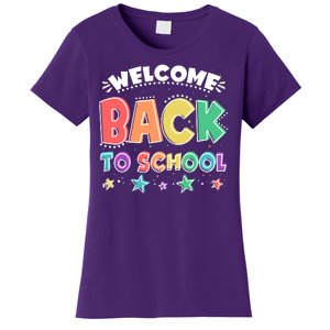 Cute Colorful Welcome Back To School Women's T-Shirt