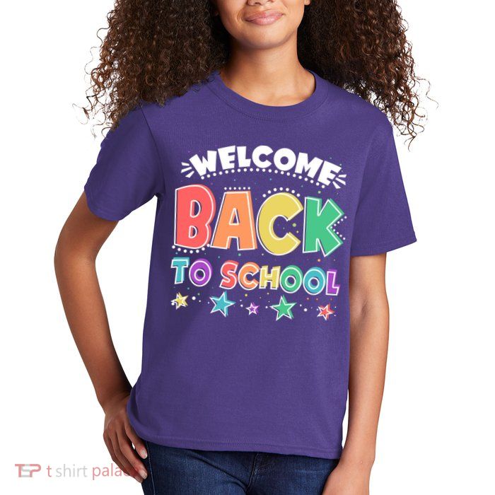 Cute Colorful Welcome Back To School Kids T-Shirt