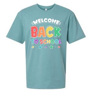 Cute Colorful Welcome Back To School Sueded Cloud Jersey T-Shirt