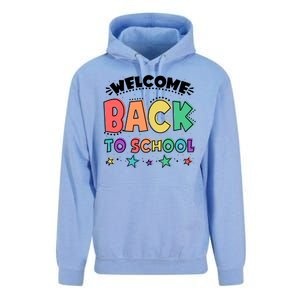 Cute Colorful Welcome Back To School Unisex Surf Hoodie