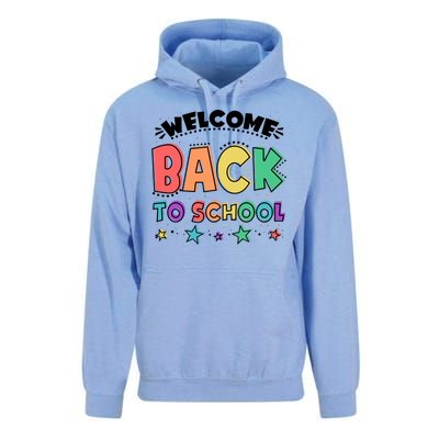 Cute Colorful Welcome Back To School Unisex Surf Hoodie