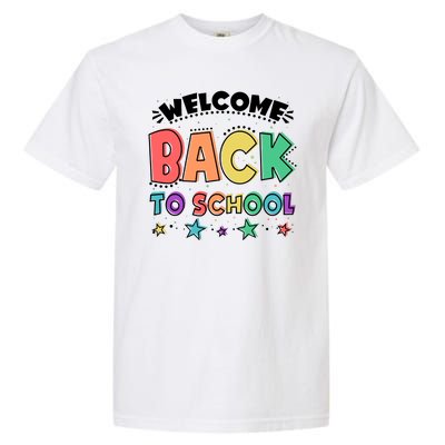 Cute Colorful Welcome Back To School Garment-Dyed Heavyweight T-Shirt