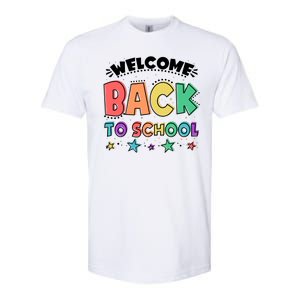 Cute Colorful Welcome Back To School Softstyle CVC T-Shirt