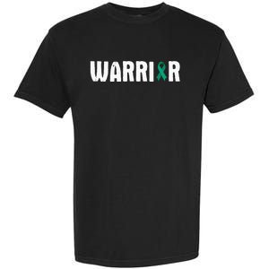 Cervical Cancer Warrior Awareness Fighter Quote Saying Garment-Dyed Heavyweight T-Shirt