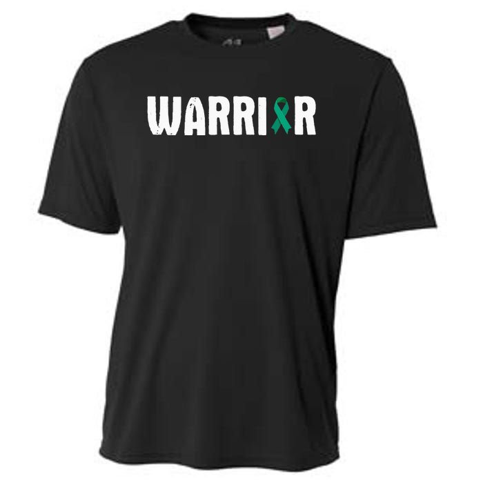 Cervical Cancer Warrior Awareness Fighter Quote Saying Cooling Performance Crew T-Shirt