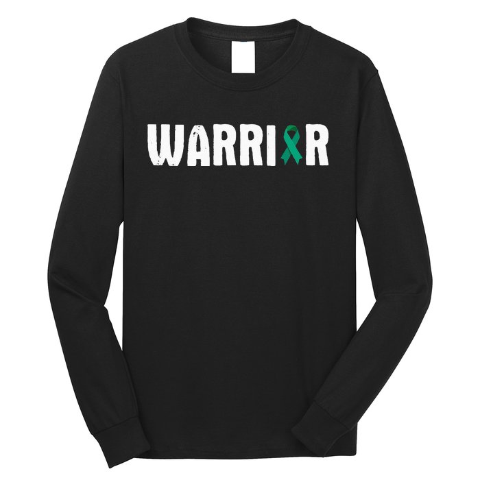 Cervical Cancer Warrior Awareness Fighter Quote Saying Long Sleeve Shirt