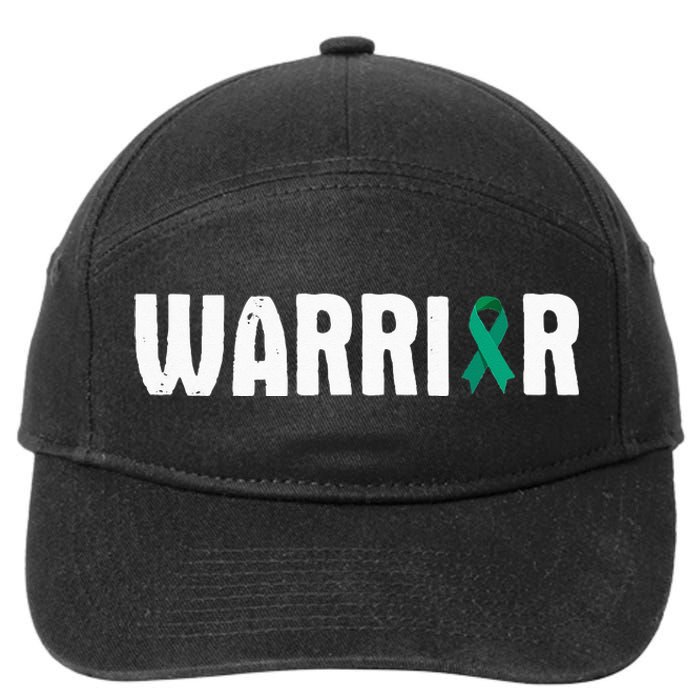 Cervical Cancer Warrior Awareness Fighter Quote Saying 7-Panel Snapback Hat