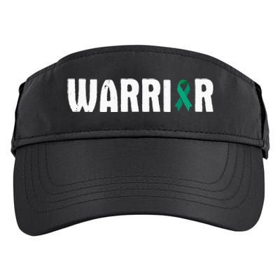 Cervical Cancer Warrior Awareness Fighter Quote Saying Adult Drive Performance Visor