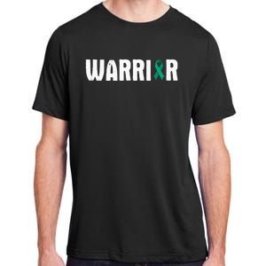 Cervical Cancer Warrior Awareness Fighter Quote Saying Adult ChromaSoft Performance T-Shirt