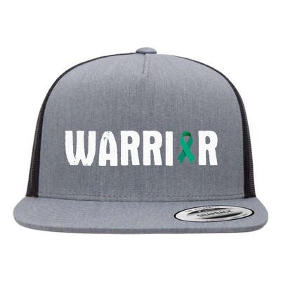 Cervical Cancer Warrior Awareness Fighter Quote Saying Flat Bill Trucker Hat