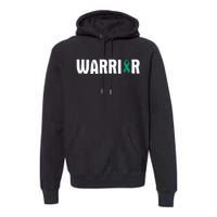 Cervical Cancer Warrior Awareness Fighter Quote Saying Premium Hoodie