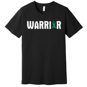 Cervical Cancer Warrior Awareness Fighter Quote Saying Premium T-Shirt