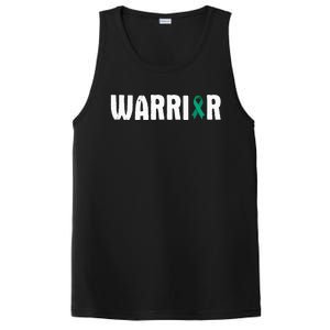 Cervical Cancer Warrior Awareness Fighter Quote Saying PosiCharge Competitor Tank