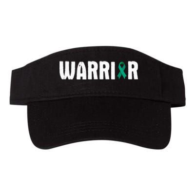 Cervical Cancer Warrior Awareness Fighter Quote Saying Valucap Bio-Washed Visor