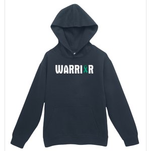 Cervical Cancer Warrior Awareness Fighter Quote Saying Urban Pullover Hoodie