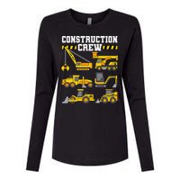 Construction Crew Worker Excavator Womens Cotton Relaxed Long Sleeve T-Shirt