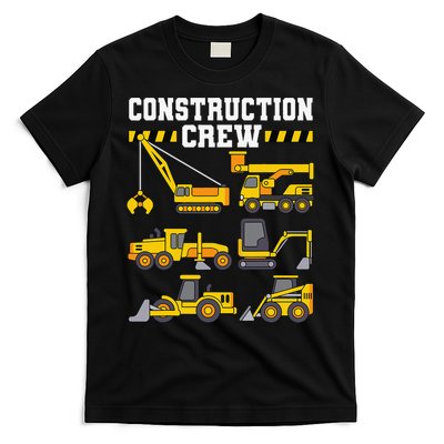 Construction Crew Worker Excavator T-Shirt
