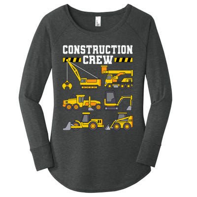 Construction Crew Worker Excavator Women's Perfect Tri Tunic Long Sleeve Shirt